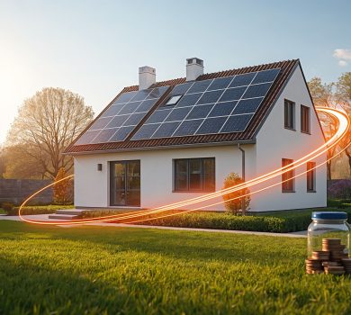 Moderný rodinný dom s fotovoltickou elektrárňou