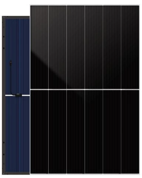 Bifaciálny panel DAH Solar DHN-48Z20/DG(BW) 475 W – predná a zadná strana